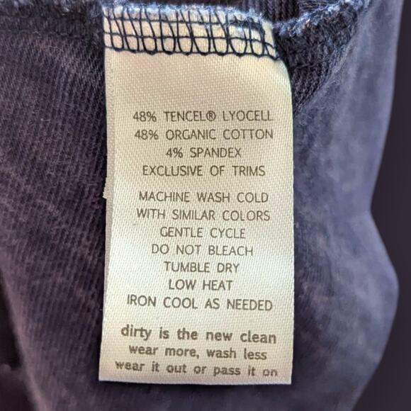 Horny Toad Dress Large L BLUE A-Line Midi Long Sleeve - Picture 6 of 6